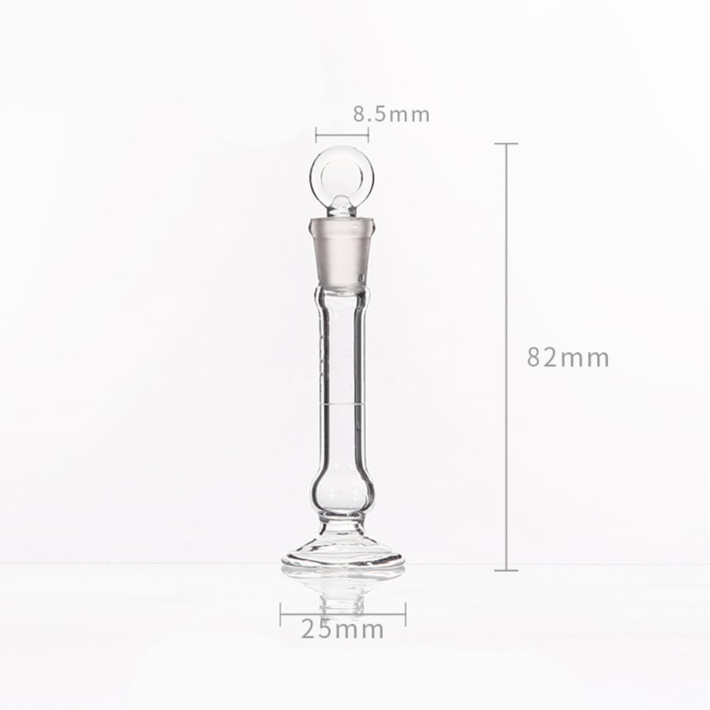 Borosilikat-Messkolben Erlenmeyerkolben, 1 bis 1000 ml Messkolben for Laborglaswaren, Experiment mit Stopfen(1000ml)