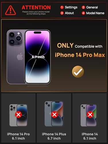 Image of Vihibii for iPhone 14 Pro Max Back Cover Wallet with Card Holder (4 Cards) [RFID Blocking] & Slide Camera Cover, Military Grade Drop Protection, Rugged Back & Silicone Edge Phone Case 6.7 inch, Rose Gold