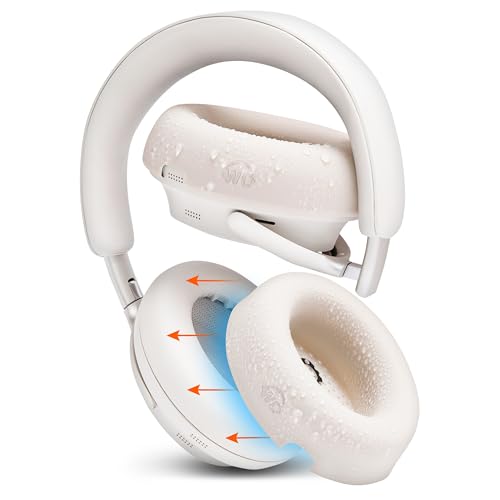 Image of WC SweatZ QC Ultra - Patented Protective Earpad Covers Compatible with Bose QuietComfort Ultra Gen 1 & Gen 2 by Wicked Cushions | Sweatproof & Washable | White Smoke