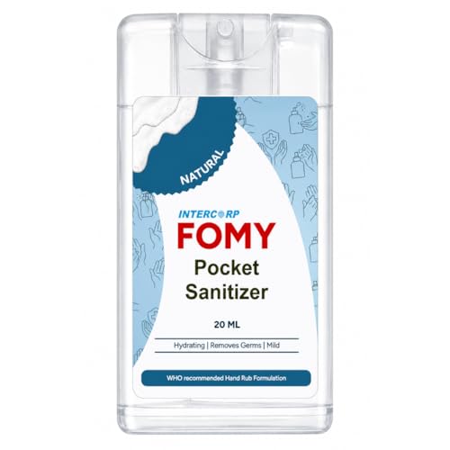Image of Pocket Sanitizer Spray 20 ml | Hand & Surface Disinfectant | Gentle & Effective Germ Protection (20 ml, Natural)