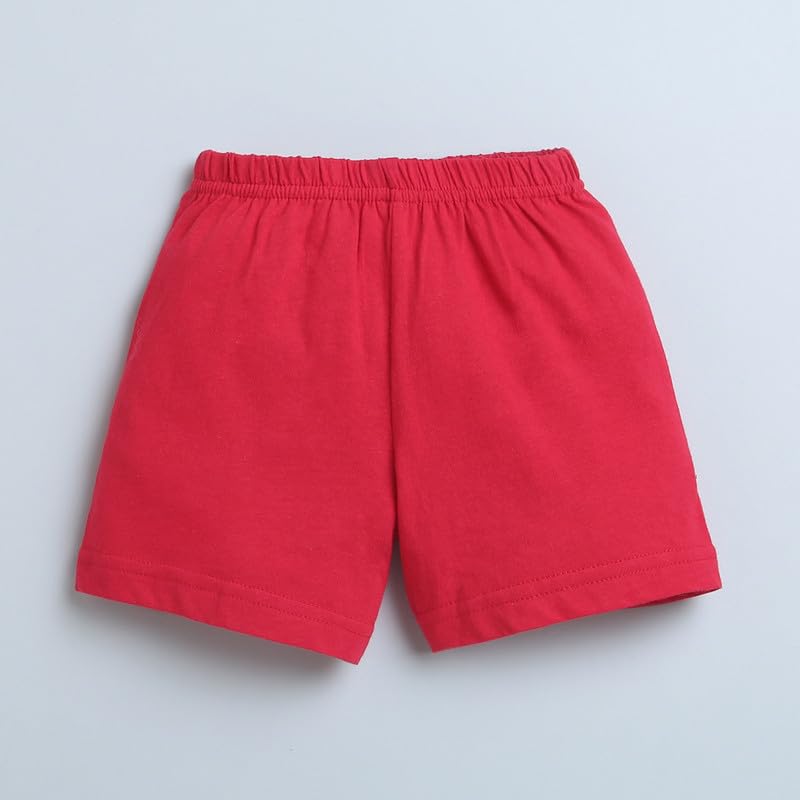 Image of BUMZEE Red & White Boys Shorts Pack of 2 Age - 6-12 Months (Peb8899)