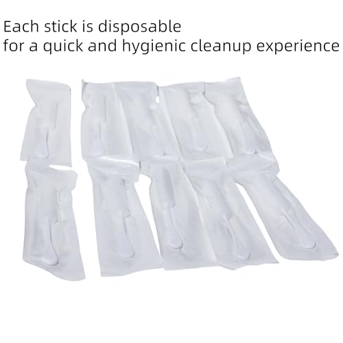 Image of Drip Stick Absorbing Sponge for Women - 10 Pack Swizzle Sticks for Post Intimacy Cleanup - Ultra-Absorbent Drip Stick for Females - Soft, Long Handle, Easy to Use - Feminine Care and Period Hygiene