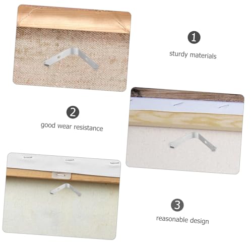 Image of HAPINARY 50pcs Spring Clips for Photo Frames Back Plate Retaining Clips for Easy Hanging Replacement Hardware for Pictures and Convenient Design
