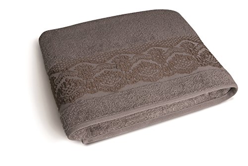 Drap de douche en coton Excelsa Country Spa, le confort absolu d'un tissu haut de gamme cendre