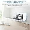 Midea Lavavajillas Pequeño Blanco 55 cm para 6 servicios - Lavavajilla Compacto y Portatil sin Instalación - Lavaplatos con Programa Eco Ahorro, Filtro Antibacterias y Programación Horaria #1