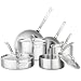 Viking Professional 5-Ply Stainless Steel Cookware Set, 10 Piece