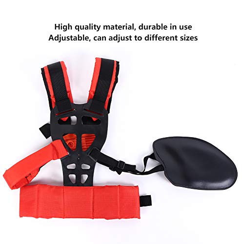 Universal Adjustable Trimmer Double Shoulder Strap Lawn Mower Waist Belt for Brush Cutter