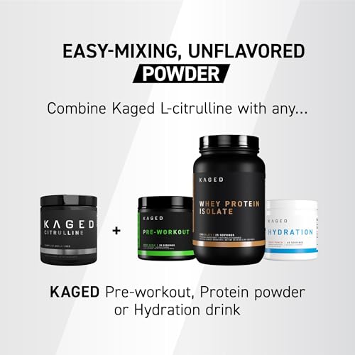 Image of Kaged L-Citrulline Powder | Unflavored | Enhanced Pumps | Improve Muscle Vascularity | Nitric Oxide Booster | Supplements for Men & Women | 100 Servings