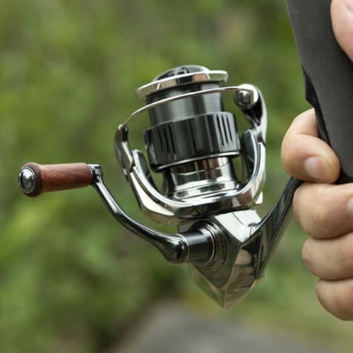 Moulinet de moulage en bois pour roue de pêche modifiée casting - 6