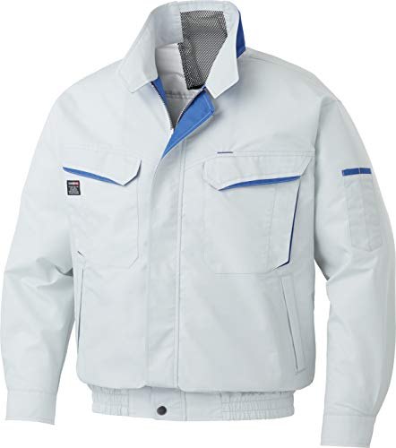 サンエス(SUN-S) 空調風神服 ファンネット付き長袖ブルゾン KU90470V シルバー M 【服のみ】