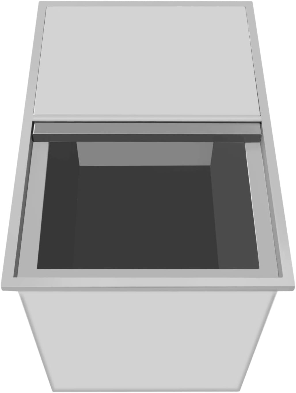 Drop in Ice Chest,Stainless Steel Ice Cooler with Cover,Drop in Ice Bin for Cold Wine Beer,Dinner Party Ice Chest,27L x 18W x 21H inch