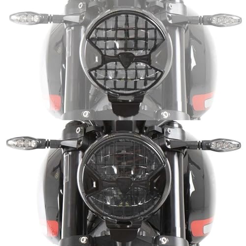 Grille phare moto Trident 660 bris optique protection calandre
