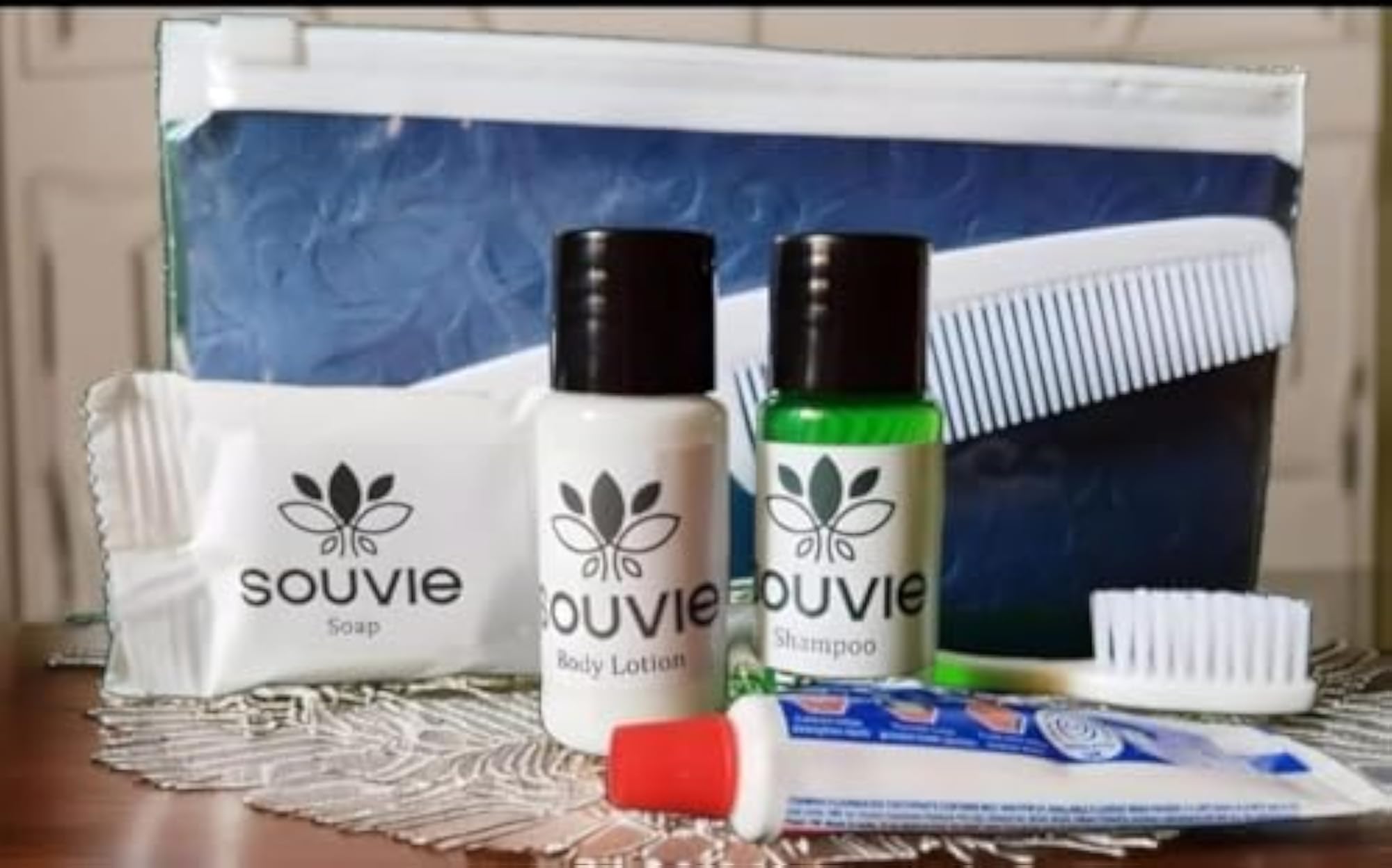 Hotel Toiletries Kit, Pack of 50 for Guests