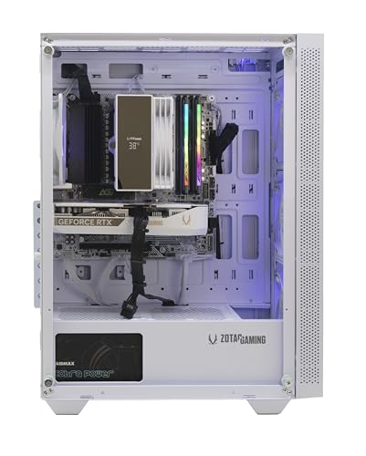 Image of ZOTAC MEK Gaming PC Desktop, NVIDIA GeForce RTX 5060 8GB GDDR7, AMD Ryzen 5 9600X Up to 5.4GHz, 16GB DDR5, 1TB NVMe SSD, 650W 80+ Gold PSU, WiFi 6E, Bluetooth 5.3, Windows 11 Home, White