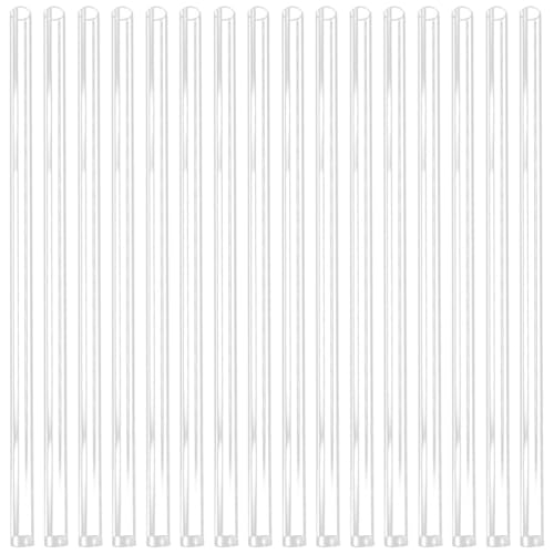 Image of Yardwe 20Pcs Transparent Plastic Meteor Shower Light Tubes, Waterproof Replacement Tubes for Outdoor Led Meteor Lights, 7.87X0.47 Inch