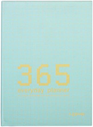 EzSos Daily Planner, 365 Schedule Diary Notebook, Hardcover Notepad Agenda Planner for Time Management Work Study Record, Medium Size of A5, 5x7.2 Inch,128 Sheets, Blue