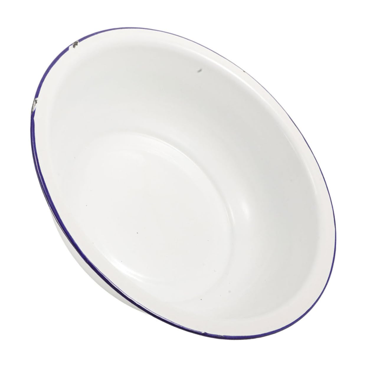 ABOOFAN Bassin Grosse Capacité pour Vintage pour Bain de Pieds Facile à Nettoyer Usage Multifonctionnel en Émail Blanc et Trempage des Pieds Lavage Visage