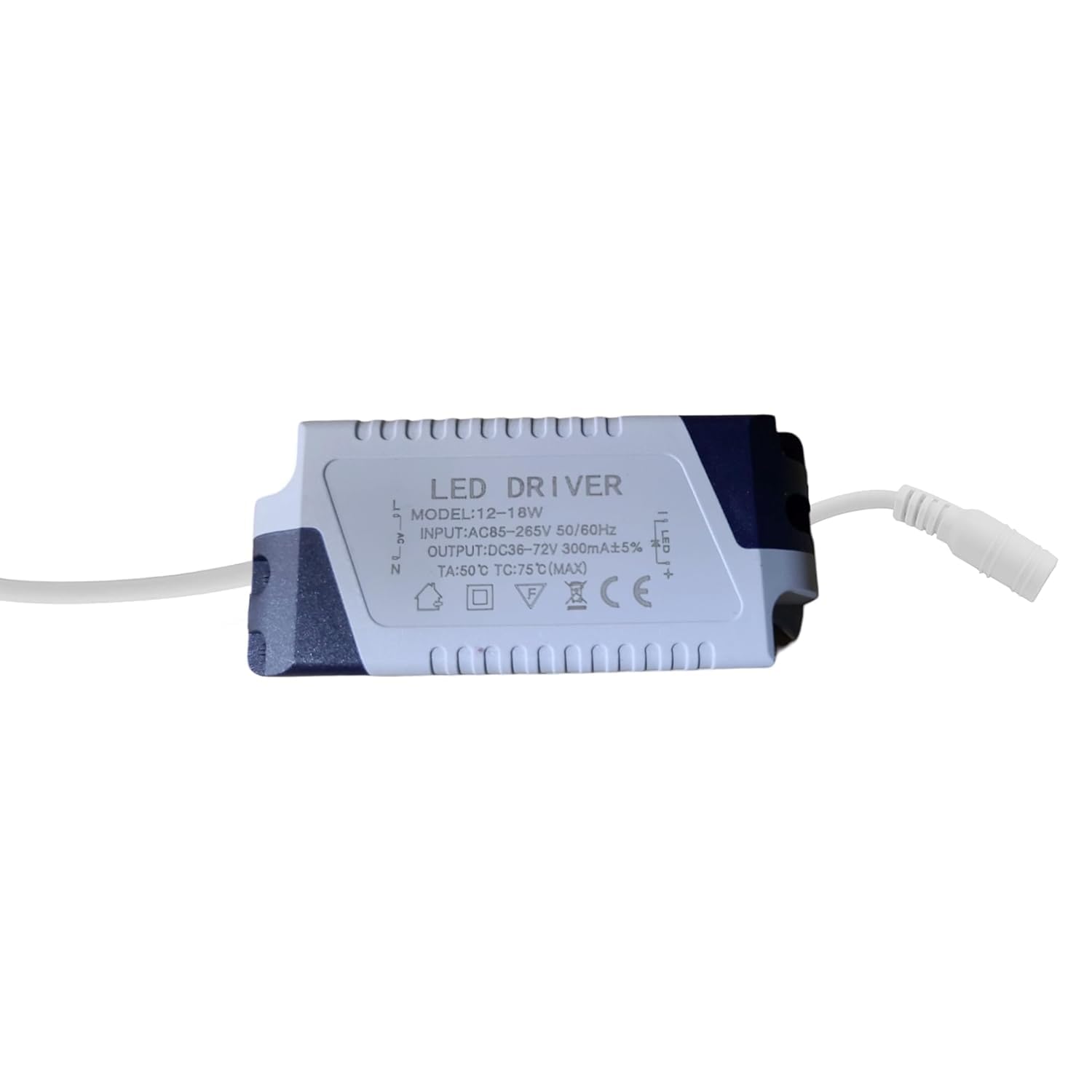 LED Driver 12V 12-18W, LED Transformer AC 85-265V to DC 36-72V 300mA, Low Voltage Power Supply Constant Current for Strip Lights MR16 GU5.3 MR11 GU4 Bulbs G4 Spotlights