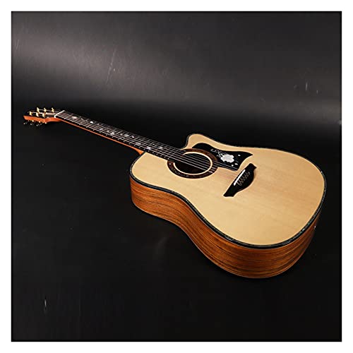 FMOPQ 40-inch M610C Acoustic Guitar Solid Sitika Spruce Top Ebony Fingerboard Professional Acoustic Guitar Guitars (Size… - Les Beatles, Paul McCartney, John Lennon, RIngo Starr, George Harrison FMOPQ 40-inch M610C Acoustic Guitar Solid Sitika Spruce Top Ebony Fingerboard Professional Acoustic Guitar Guitars (Size… – Image 3