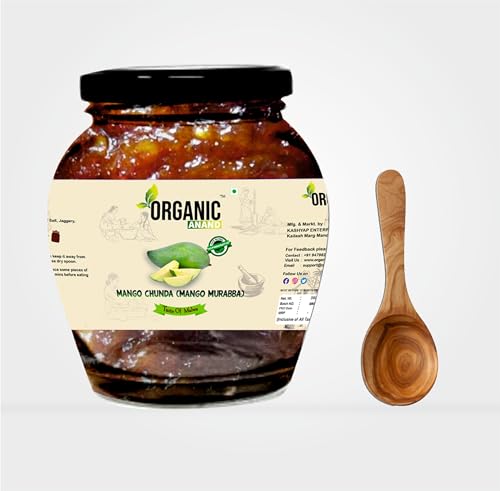 Image of Organic Anand Handmade Mango Murabba 350 Gram Aam ka Murabba Grated Mango Chunda Authentic No preservative (Pack of 1)