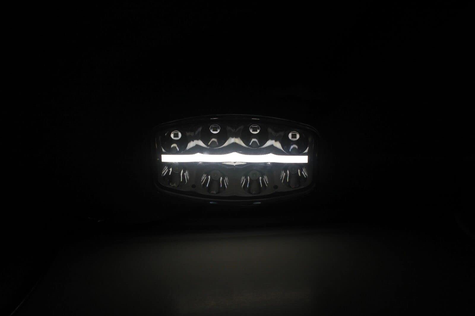 4 Fari da lavoro Supplementare a LED 12V-24V 64W 6500lm Faro di Profondità Raggio Lungo con Luce di Posizione Bianco Neon Impermeabile IP67 Per Camion Fuoristrada 4x4 Barca ECE E9 R10 R112 R7