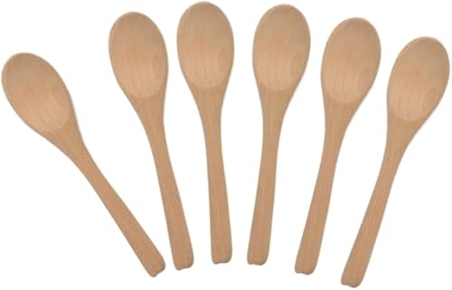 Miniatura 4 de Cuchara de madera pequeña hecha a mano con cucharadita de miel, condimento, café, té, azúcar, sal, mermelada, mostaza, helado, cucharas de bambú