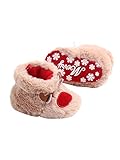 ◆ Incluye: 1 par de patucos para bebés.Los zapatos de invierno cálidos son el regalo perfecto para niños pequeños, niños en cumpleaños, bautizos y Navidad.