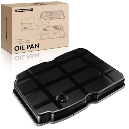 A-Premium Transmission Oil Pan with Drain Plug Compatible with NAG1