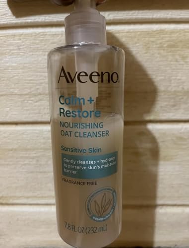 Aveeno Calm + Restore Nourishing Oat Cleanser 7.8oz (Pack of 2)