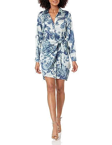 guess casual dresses GUESS Womens Leisha Dress, Butterfly Aura Print, 4 at Amazon Women's Clothing store