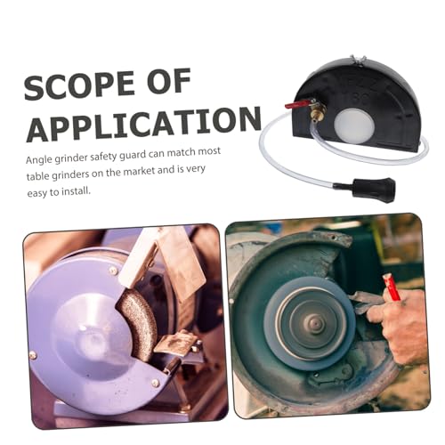 Protector para amoladora angular compatible con discos de corte de madera MDF cubierta ligera 7