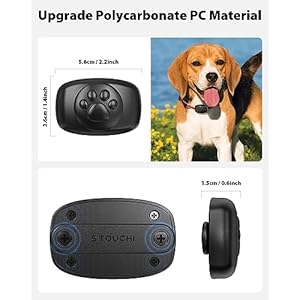   Upgraded-2-Packs-Airtag-Dog-Collar-Holder-Mount-Stouchi-IPX8-100-Waterproof-AirTag-Pet-Harness-Case-Anti-Lost-Premium-PC-Lightweight-Fits-All-Widths-Collars-Black