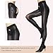 HTRUIYA 2 Pairs Shiny Pantyhose for Women 8D Sheer Tights Oily Gloss Pantyhose Invisible Zip Tights Smooth Stockings