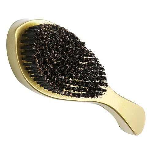 Outanaya Ergonomic Beard Brush Soft Bristles Wooden Handle Beard Care Accessory for Men Beard Brush for Men Random