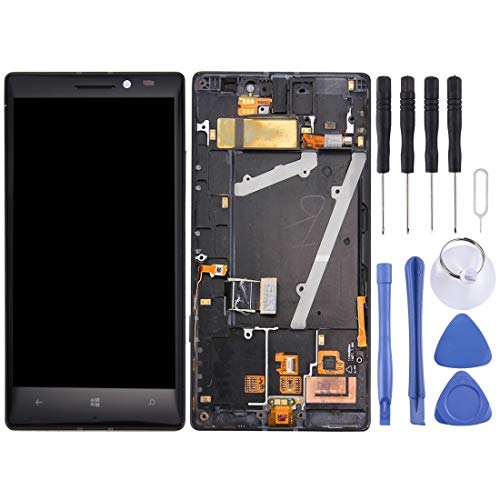 Écran LCD pour Nokia Lumia Icon 929 avec vitre tactile et châssis assemblé Noir