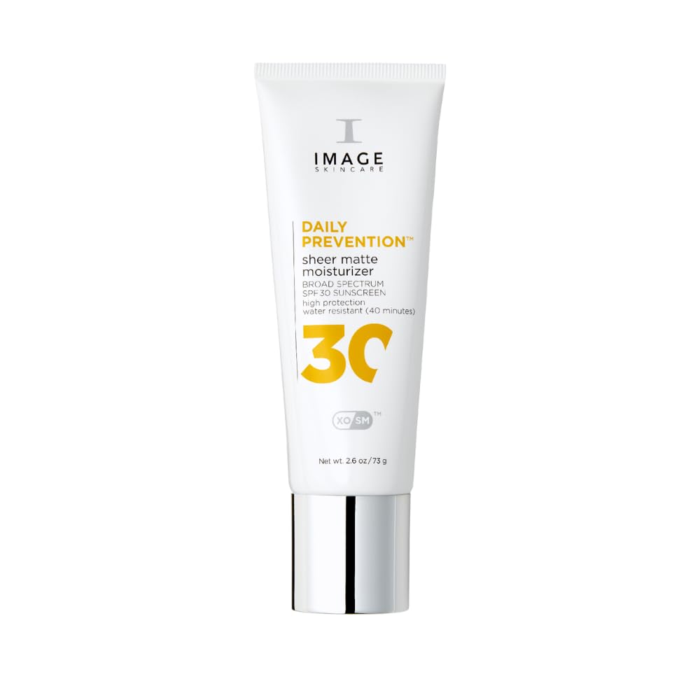 Image Skincare Daily Prevention Sheer Matte Moisturizer SPF 30-73 g – Sonnenschutz – Mattierende, feuchtigkeitsspendende Anti Aging Tagescreme mit Ectoin