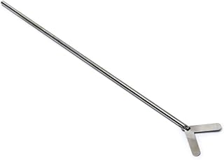 VELP Scientific A00001304 Stirring Shaft with Floating Blades - Very Low/Low Viscosity Range - for Overhead Stirrers ES, Ls, DLS, Lh, Dlh, Pw. Stainless Steal