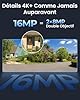 Reolink 16MP Caméra Surveillance PoE, Double Objectif Vue Panor à 180°, Suivi Mouvement, Vision Nocturne Couleur, Détection Personne/Véhicule/Animal, Audio Bidirectionnel, Etanche IP67, Duo 3 PoE #1