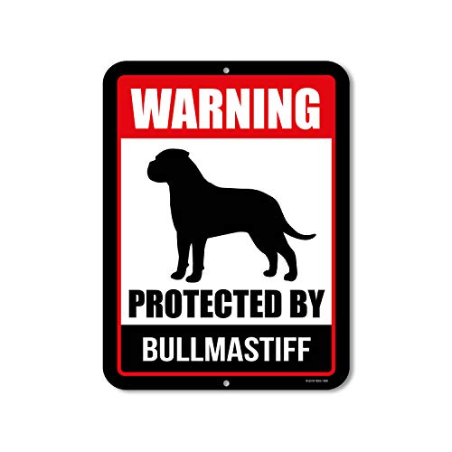 Honey Dew Gifts, Warning Protected By Bullmastiff, Beware of Dog,...