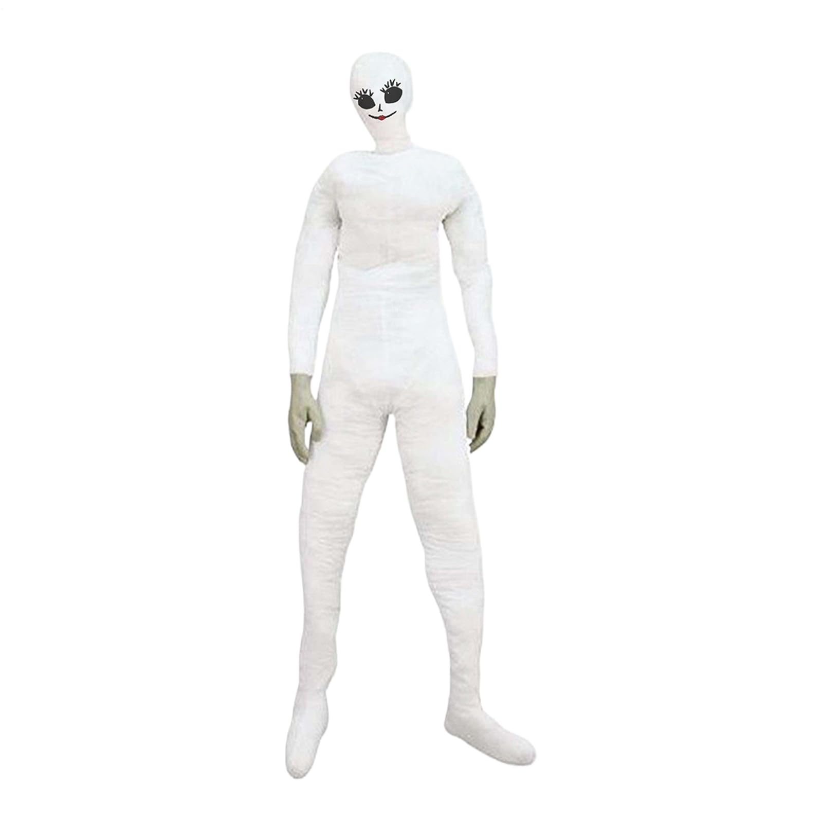 Bambola raccapricciante per Halloween, statuetta umana gonfiabile con pose raccapriccianti, accessorio macabro per gioco di ruolo per uso in eventi horror, case incantate, spettacoli e carnevali