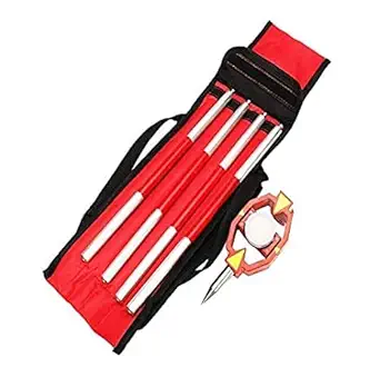 AR ENTERPRISES Mini Prism For Total Station With 4 Poles Survey Instrument