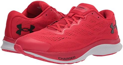 Under Armour Men's Charged Bandit 6 Running Shoe, Red (601)/Halo Gray, 10 | Image 6