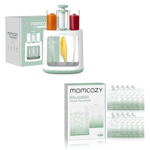 Image of Momcozy Squeeze Station+ 4oz Reusable Food Pouches