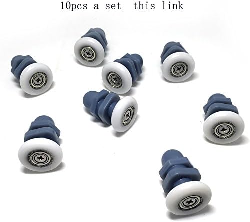 10 x Replacement Shower Door Rollers/Runners/Wheels/Pulleys 27mm Wheel Diameter