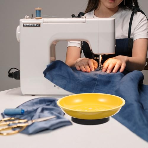 Cuenco magnético amarillo Cabilock para agujas de costura en acero 7