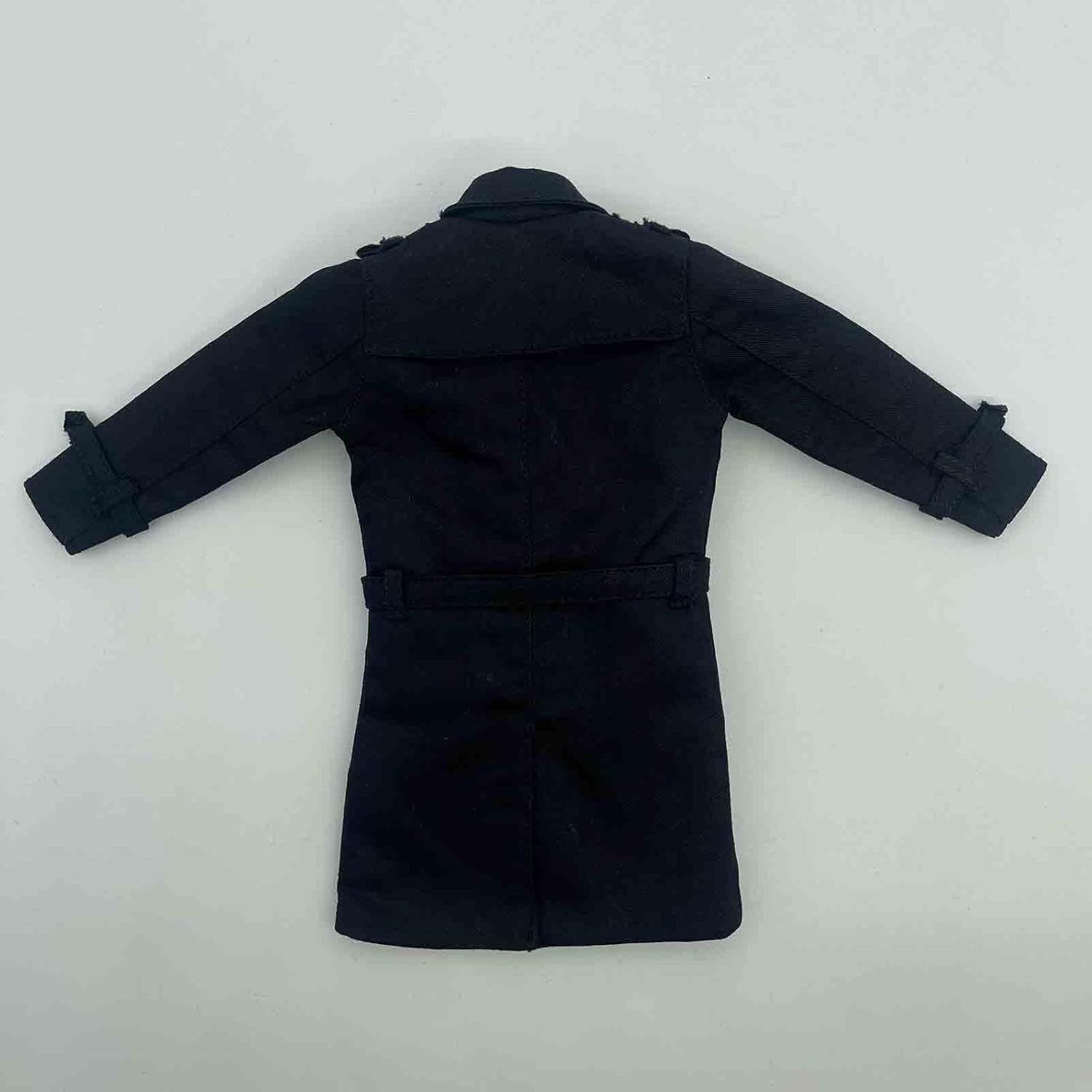 Generic 1/6 Trench Coat for 12in Doll Models, Clothing Accessory , Black