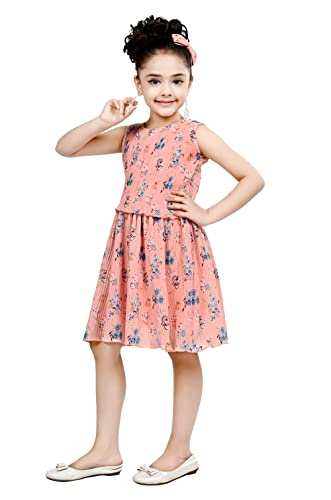 Image of Blushup Girls Georgette Classic Knee-Length Dress