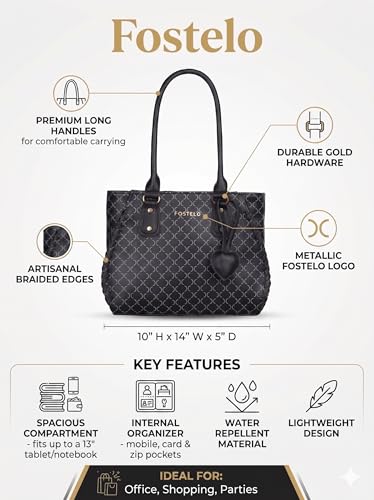 Image of Fostelo Women's Buenos Satchel Tote Handbag for Women | Ladies Purse | Stylish Shoulder Bag | Gift For Women