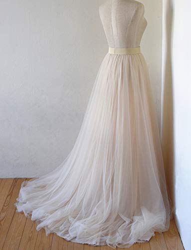 EllieHouse Adult Split Long Floor Prom Party Evening Tulle Skirt P612