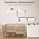 Mihoho 3-stöckige Medizinbox, 3-Regal Hausapotheke, Medikamenten Aufbewahrungsbox, Erste-Hilfe-Box, Medizinkoffer, Sortierbox für Haarschmuck und Kosmetik (weiß)